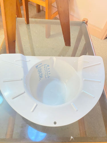 Plastic insert for Toilet or Commode