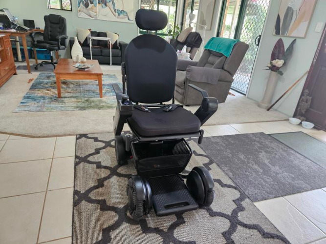WHILL Electric Wheelchair, high back & headrest