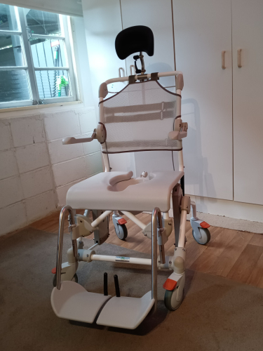 Adjustable Full-Support Shower Wheelchair