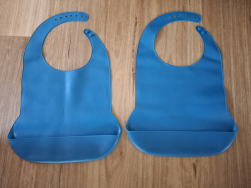 Adult Feeding Bibs x 2 - Washable Silicon