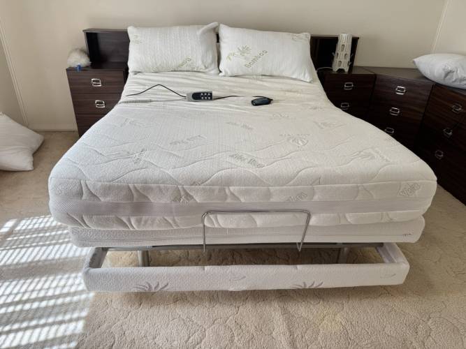 Lift & Tilt Double Bed with Massage Settings