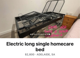 Electric Long Single Bedframe - iCare